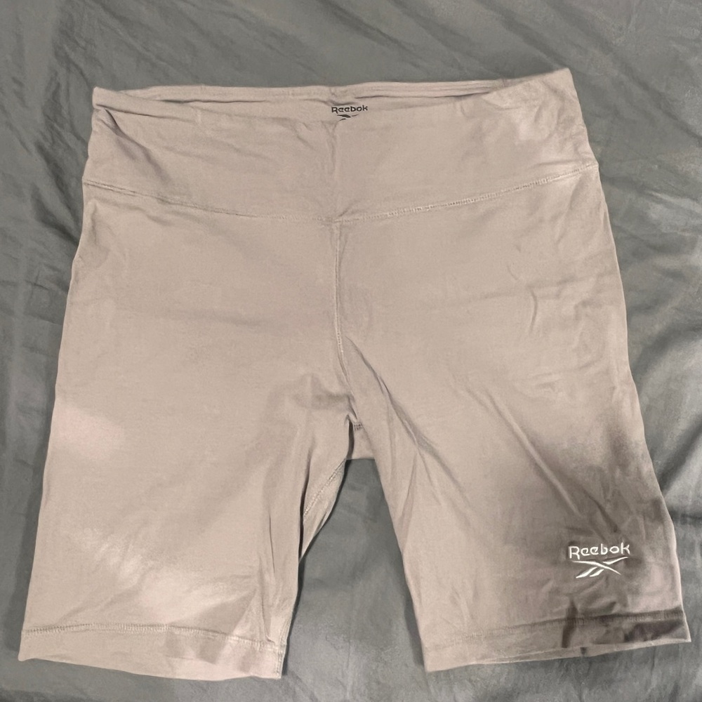 Reebok Tan Bike Shorts Performance Fit
